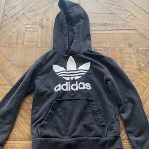 Girls black adidas sweatshirt